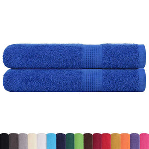 vidaXL Sauna Towels 2 pcs Blue 80x200 cm 360 gsm 100% Cotton