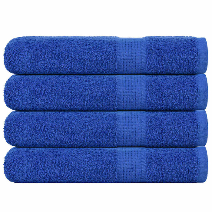 vidaXL Sauna Towels 4 pcs Blue 80x200 cm 360 gsm 100% Cotton