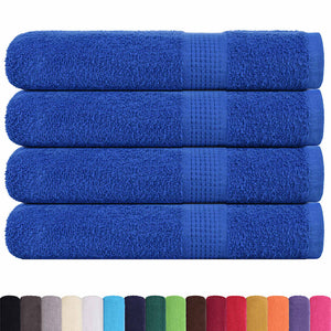 vidaXL Sauna Towels 4 pcs Blue 80x200 cm 360 gsm 100% Cotton