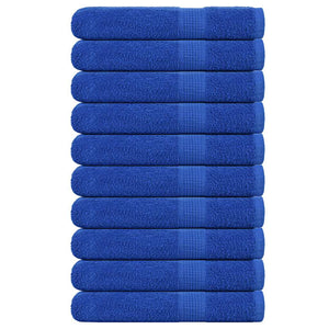 vidaXL Sauna Towels 10 pcs Blue 80x200 cm 360 gsm 100% Cotton