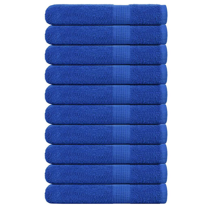 vidaXL Sauna Towels 10 pcs Blue 80x200 cm 360 gsm 100% Cotton