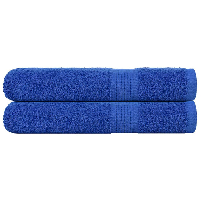 vidaXL Towels 2 pcs Blue 100x200 cm 360 gsm 100% Cotton