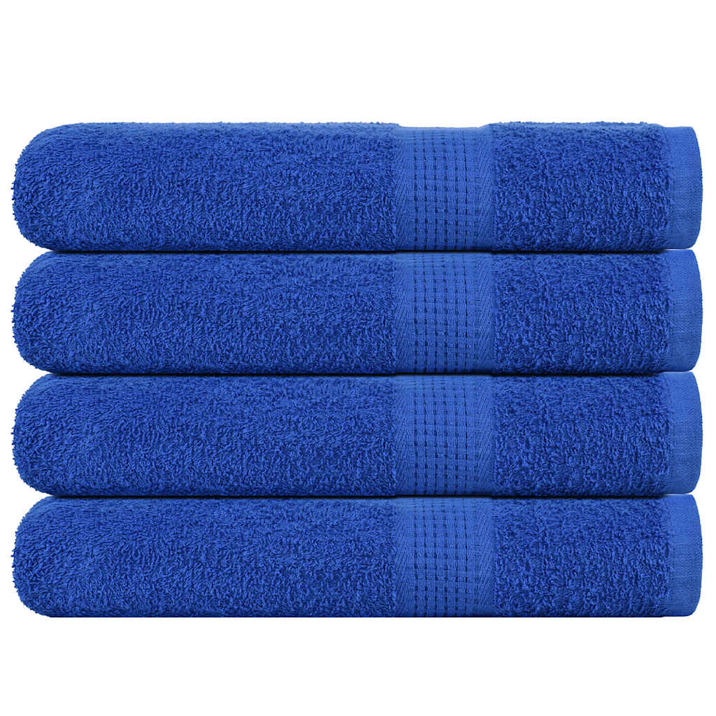 vidaXL Towels 4 pcs Blue 100x200 cm 360 gsm 100% Cotton