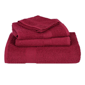 vidaXL Soap Towels 2 pcs Bordeaux 30x30 cm 360 gsm 100% Cotton