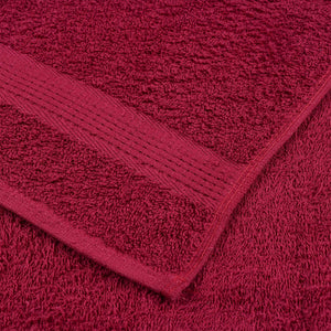 vidaXL Towels 2 pcs Bordeaux 100x200 cm 360 gsm 100% Cotton