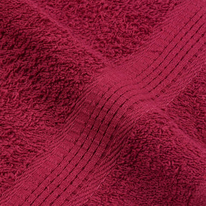 vidaXL Towels 2 pcs Bordeaux 100x200 cm 360 gsm 100% Cotton