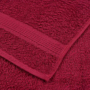 vidaXL Towels 4 pcs Bordeaux 100x200 cm 360 gsm 100% Cotton