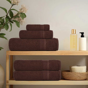 vidaXL Soap Towels 2 pcs Brown 30x30 cm 360 gsm 100% Cotton