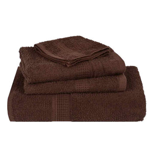 vidaXL Soap Towels 2 pcs Brown 30x30 cm 360 gsm 100% Cotton