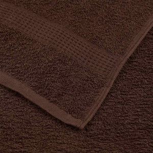 vidaXL Soap Towels 2 pcs Brown 30x30 cm 360 gsm 100% Cotton