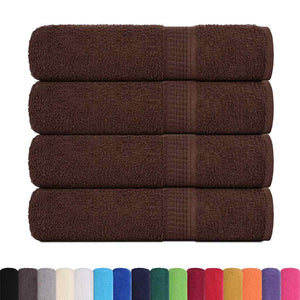 vidaXL Hand Towels 4 pcs Brown 50x100 cm 360 gsm 100% Cotton