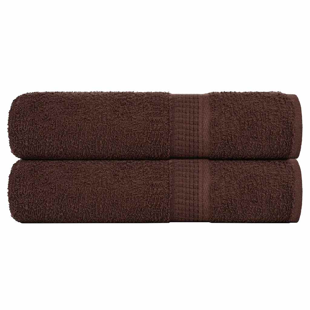 vidaXL Bath Towels 2 pcs Brown 100x150 cm 360 gsm 100% Cotton