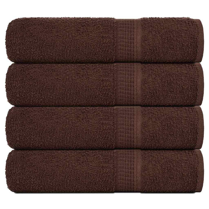 vidaXL Bath Towels 4 pcs Brown 100x150 cm 360 gsm 100% Cotton