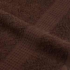 vidaXL Towels 2 pcs Brown 100x200 cm 360 gsm 100% Cotton