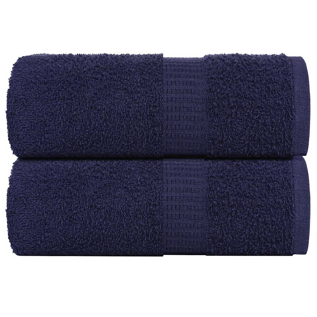 vidaXL Soap Towels 2 pcs Navy Blue 30x30 cm 360 gsm 100% Cotton