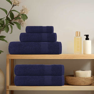 vidaXL Soap Towels 2 pcs Navy Blue 30x30 cm 360 gsm 100% Cotton