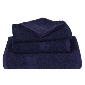 vidaXL Soap Towels 4 pcs Navy Blue 30x30 cm 360 gsm 100% Cotton