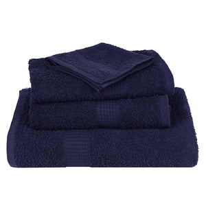 vidaXL Soap Towels 10 pcs Navy Blue 30x30 cm 360 gsm 100% Cotton