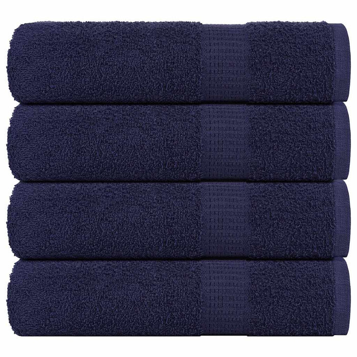 vidaXL Hand Towels 4 pcs Navy Blue 50x100 cm 360 gsm 100% Cotton