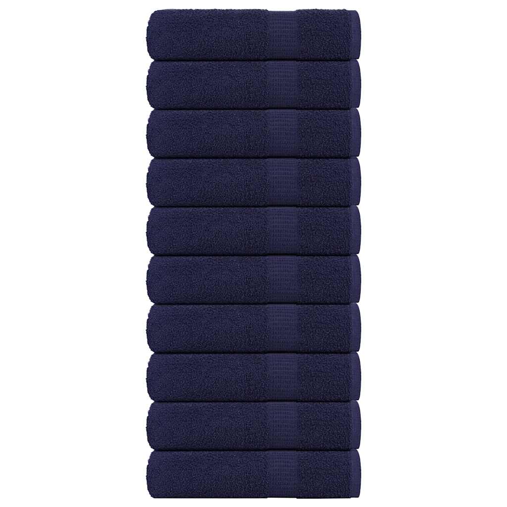 vidaXL Shower Towels 10 pcs Navy Blue 70x140 cm 360 gsm 100% Cotton