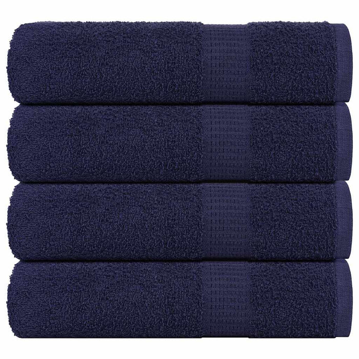 vidaXL Bath Towels 4 pcs Navy Blue 100x150 cm 360 gsm 100% Cotton