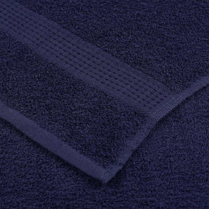 vidaXL Sauna Towels 2 pcs Navy Blue 80x200 cm 360 gsm 100% Cotton