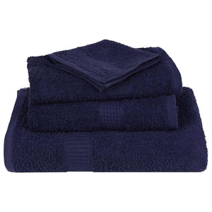 vidaXL Towels 4 pcs Navy Blue 100x200 cm 360 gsm 100% Cotton