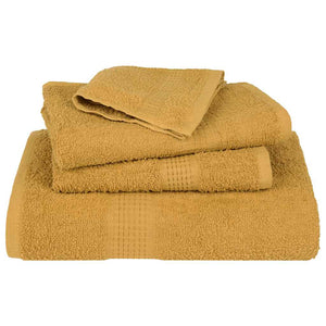 vidaXL Guest Towels 2 pcs Gold 30x50 cm 360 gsm 100% Cotton