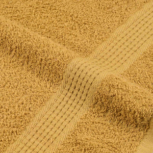 vidaXL Sauna Towels 2 pcs Gold 80x200 cm 360 gsm 100% Cotton