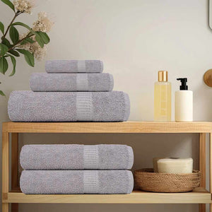 vidaXL Soap Towels 2 pcs Grey 30x30 cm 360 gsm 100% Cotton