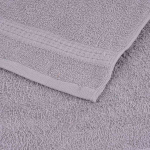 vidaXL Guest Towels 2 pcs Grey 30x50 cm 360 gsm 100% Cotton