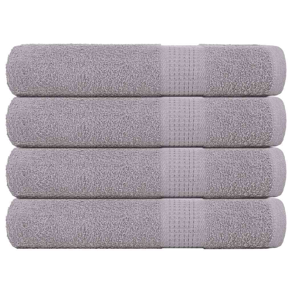 vidaXL Sauna Towels 4 pcs Grey 80x200 cm 360 gsm 100% Cotton