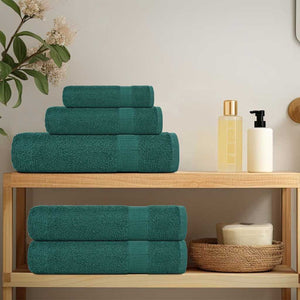 vidaXL Soap Towels 2 pcs Green 30x30 cm 360 gsm 100% Cotton