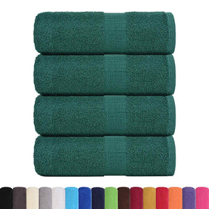 vidaXL Soap Towels 4 pcs Green 30x30 cm 360 gsm 100% Cotton