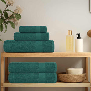 vidaXL Soap Towels 10 pcs Green 30x30 cm 360 gsm 100% Cotton