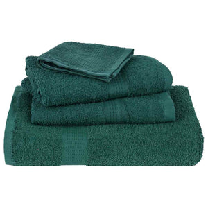 vidaXL Guest Towels 2 pcs Green 30x50 cm 360 gsm 100% Cotton