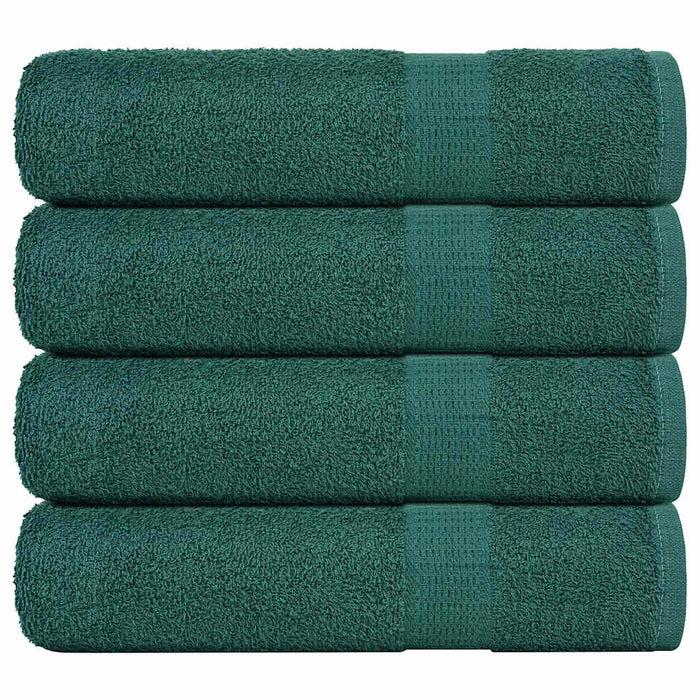 vidaXL Shower Towels 4 pcs Green 70x140 cm 360 gsm 100% Cotton