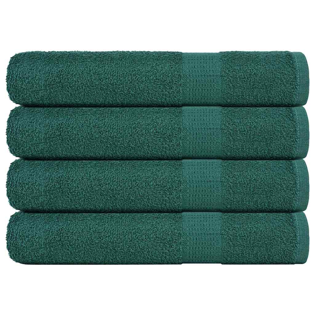 vidaXL Sauna Towels 4 pcs Green 80x200 cm 360 gsm 100% Cotton