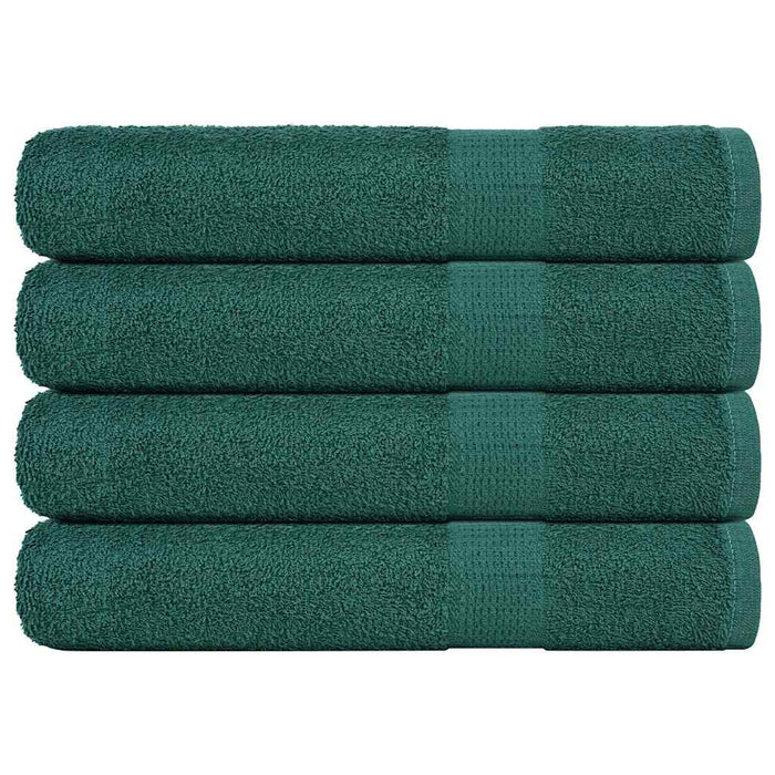 vidaXL Sauna Towels 4 pcs Green 80x200 cm 360 gsm 100% Cotton