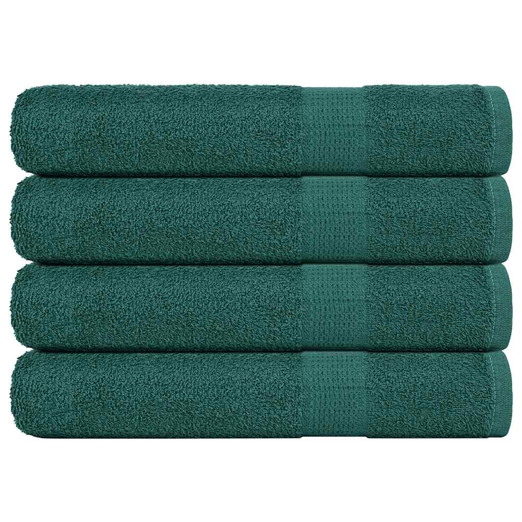 vidaXL Towels 4 pcs Green 100x200 cm 360 gsm 100% Cotton