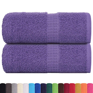 vidaXL Soap Towels 2 pcs Purple 30x30 cm 360 gsm 100% Cotton