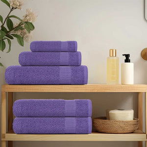 vidaXL Soap Towels 2 pcs Purple 30x30 cm 360 gsm 100% Cotton