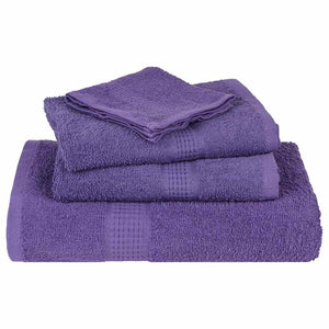 vidaXL Soap Towels 2 pcs Purple 30x30 cm 360 gsm 100% Cotton