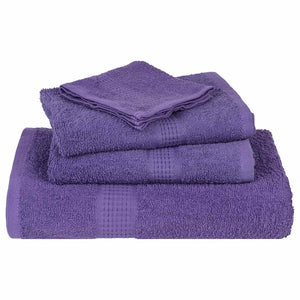 vidaXL Soap Towels 4 pcs Purple 30x30 cm 360 gsm 100% Cotton