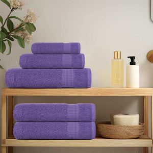 vidaXL Guest Towels 4 pcs Purple 30x50 cm 360 gsm 100% Cotton