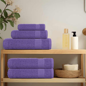 vidaXL Hand Towels 2 pcs Purple 50x100 cm 360 gsm 100% Cotton