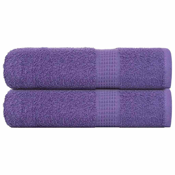 vidaXL Shower Towels 2 pcs Purple 70x140 cm 360 gsm 100% Cotton