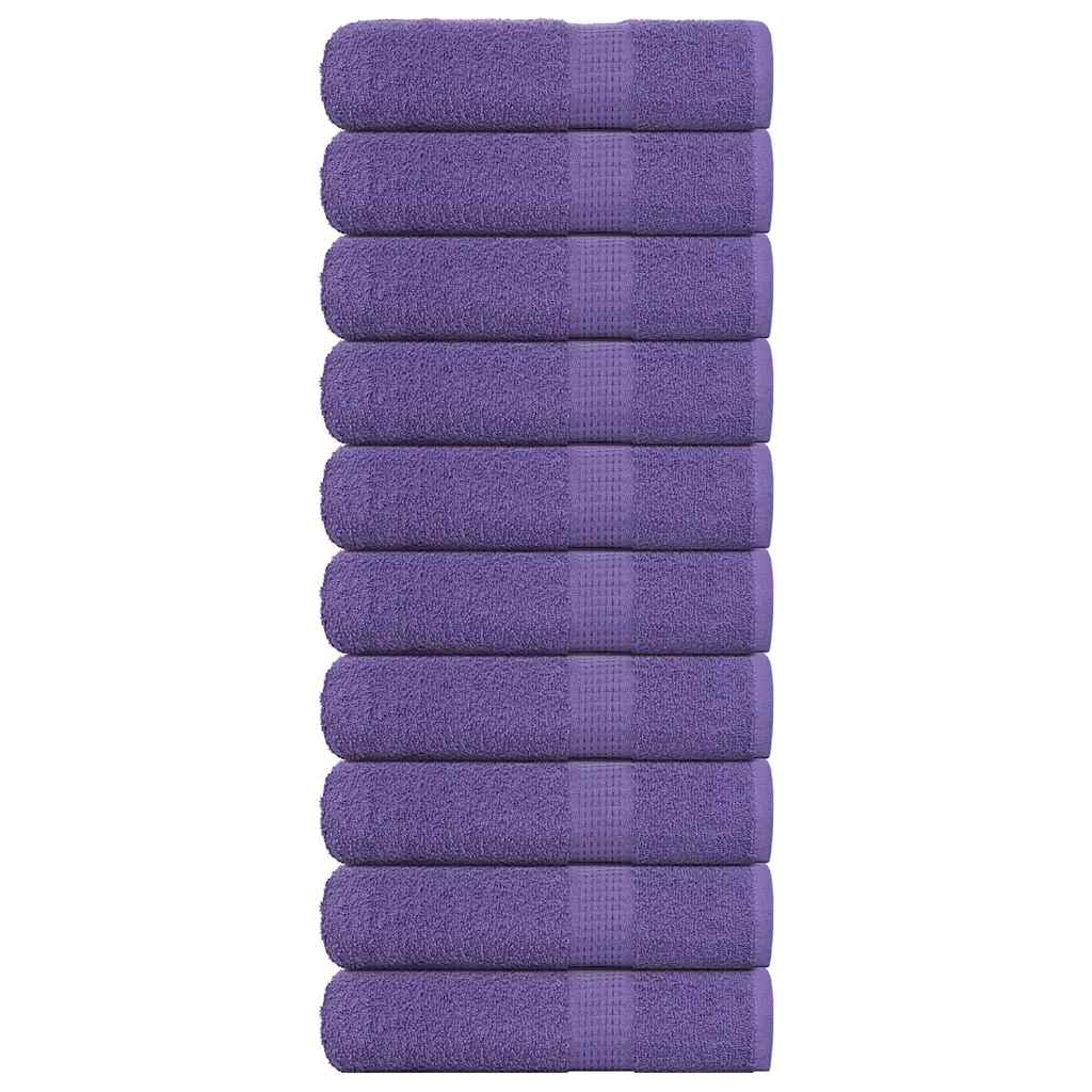 vidaXL Shower Towels 10 pcs Purple 70x140 cm 360 gsm 100% Cotton