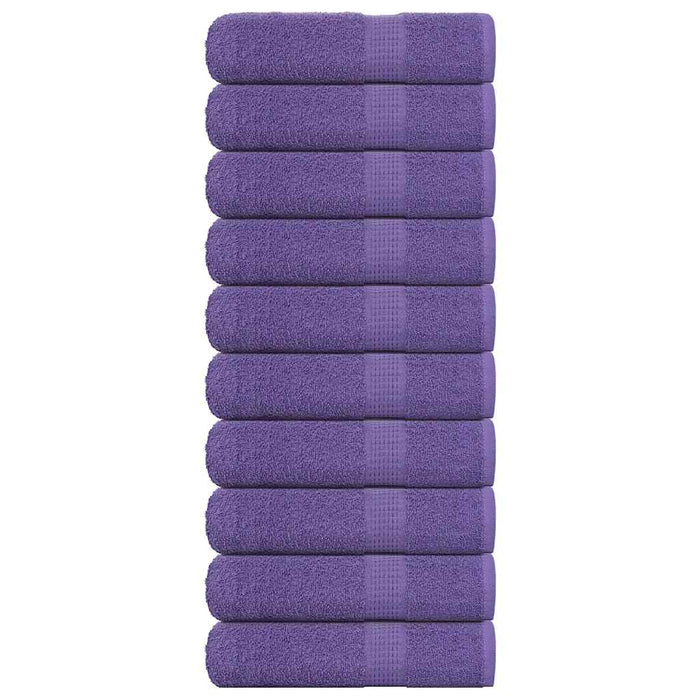 vidaXL Shower Towels 10 pcs Purple 70x140 cm 360 gsm 100% Cotton