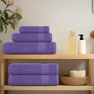 vidaXL Bath Towels 2 pcs Purple 100x150 cm 360 gsm 100% Cotton